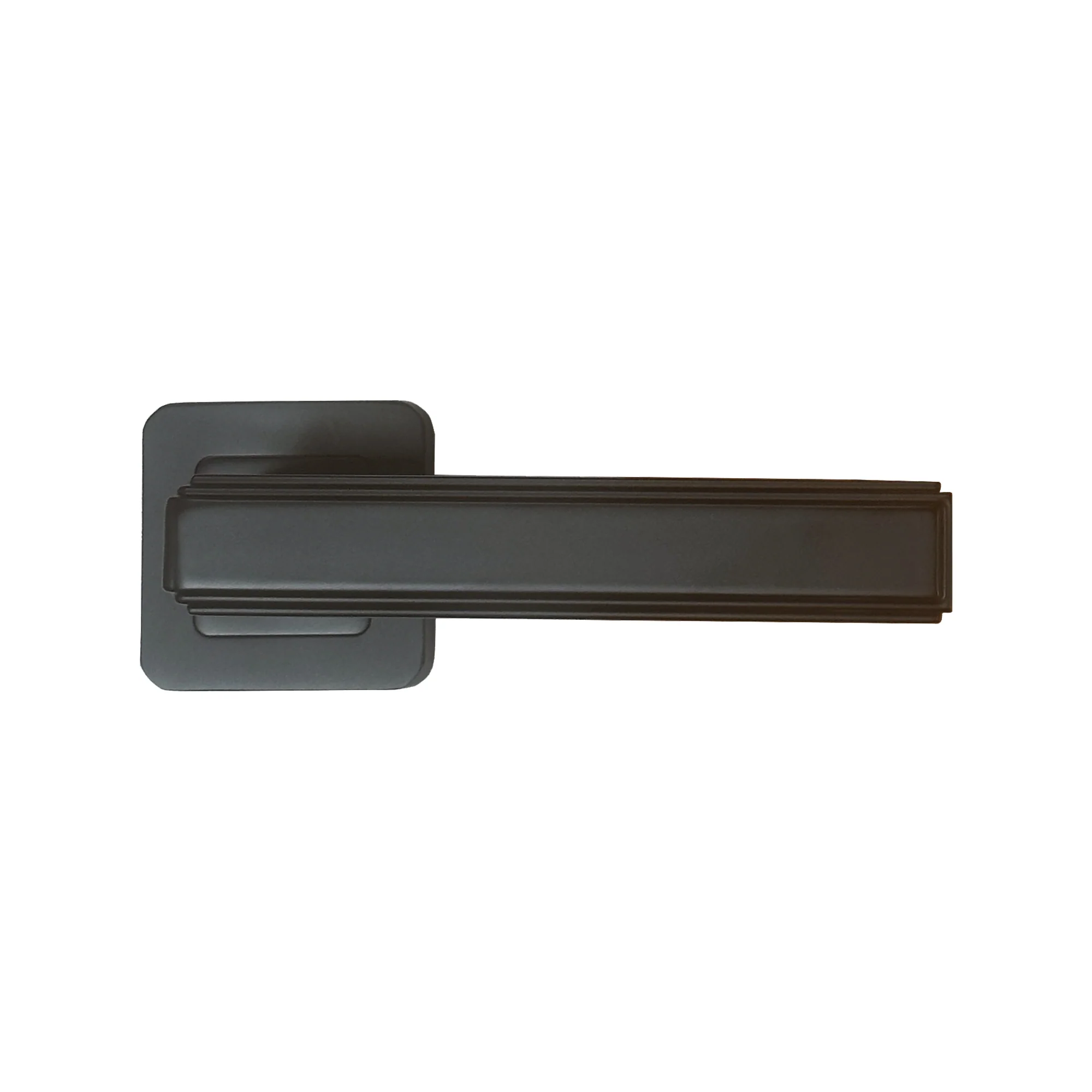 Ares Flat Black Square Rose Handle - Image 2
