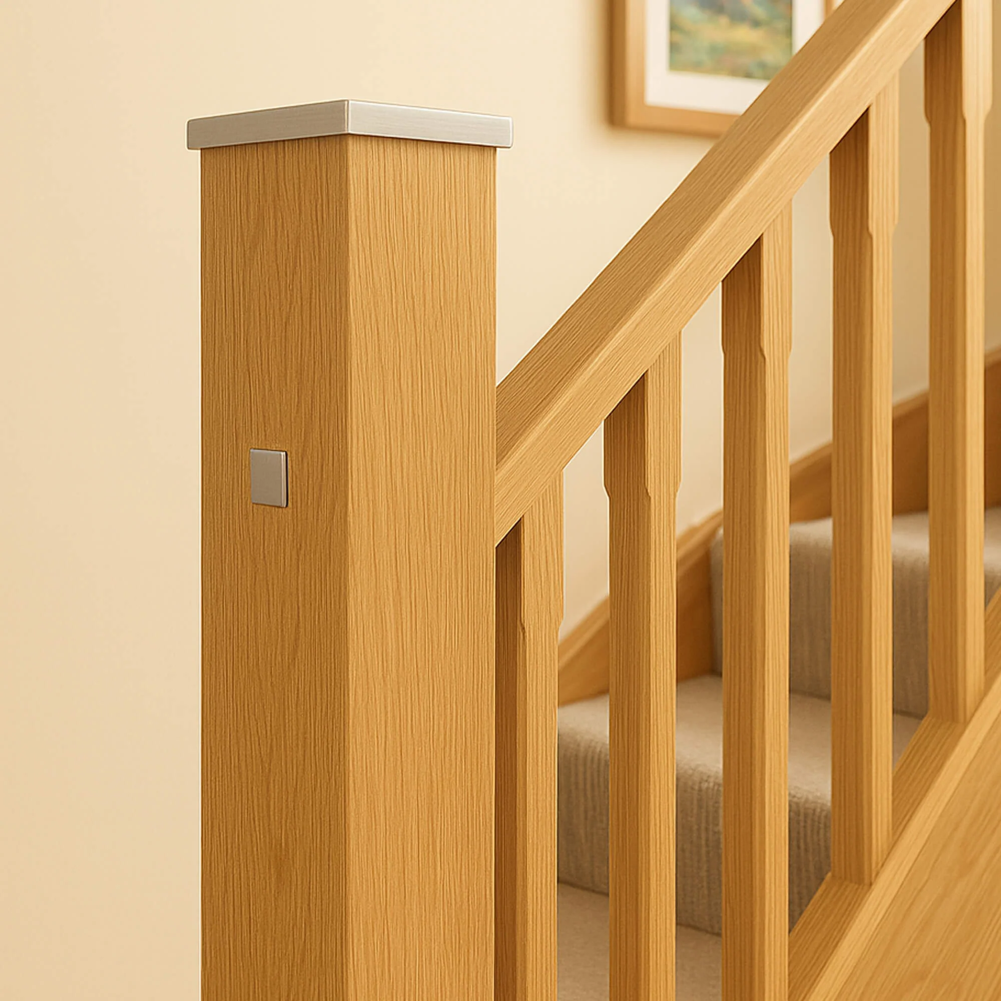 Brushed Nickle Newel Cap - Image 3