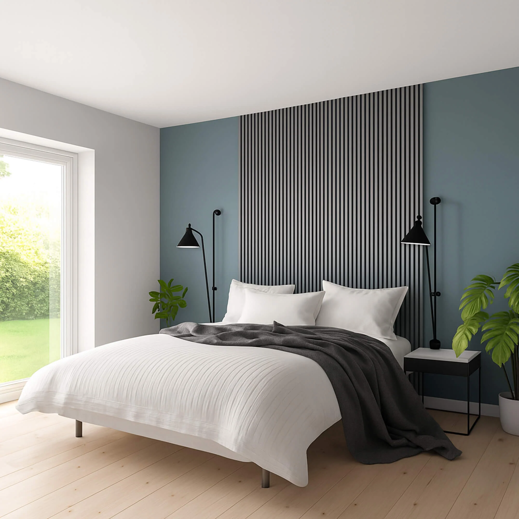 Grey Acoustic Slatwall Panel - Image 4