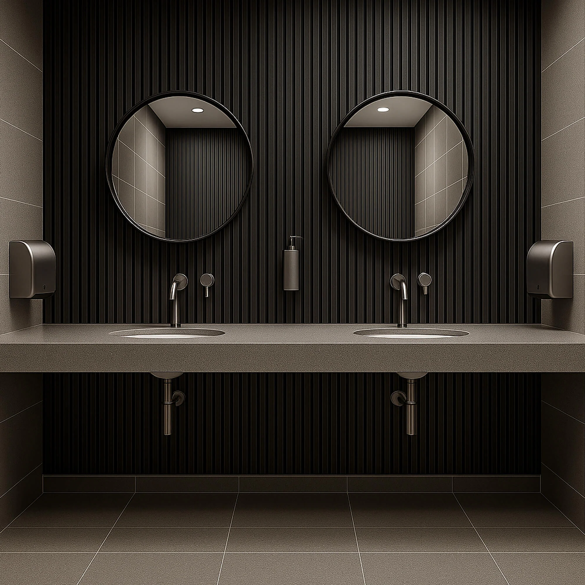 Grey Aqua Slatwall Right Trim - Image 4