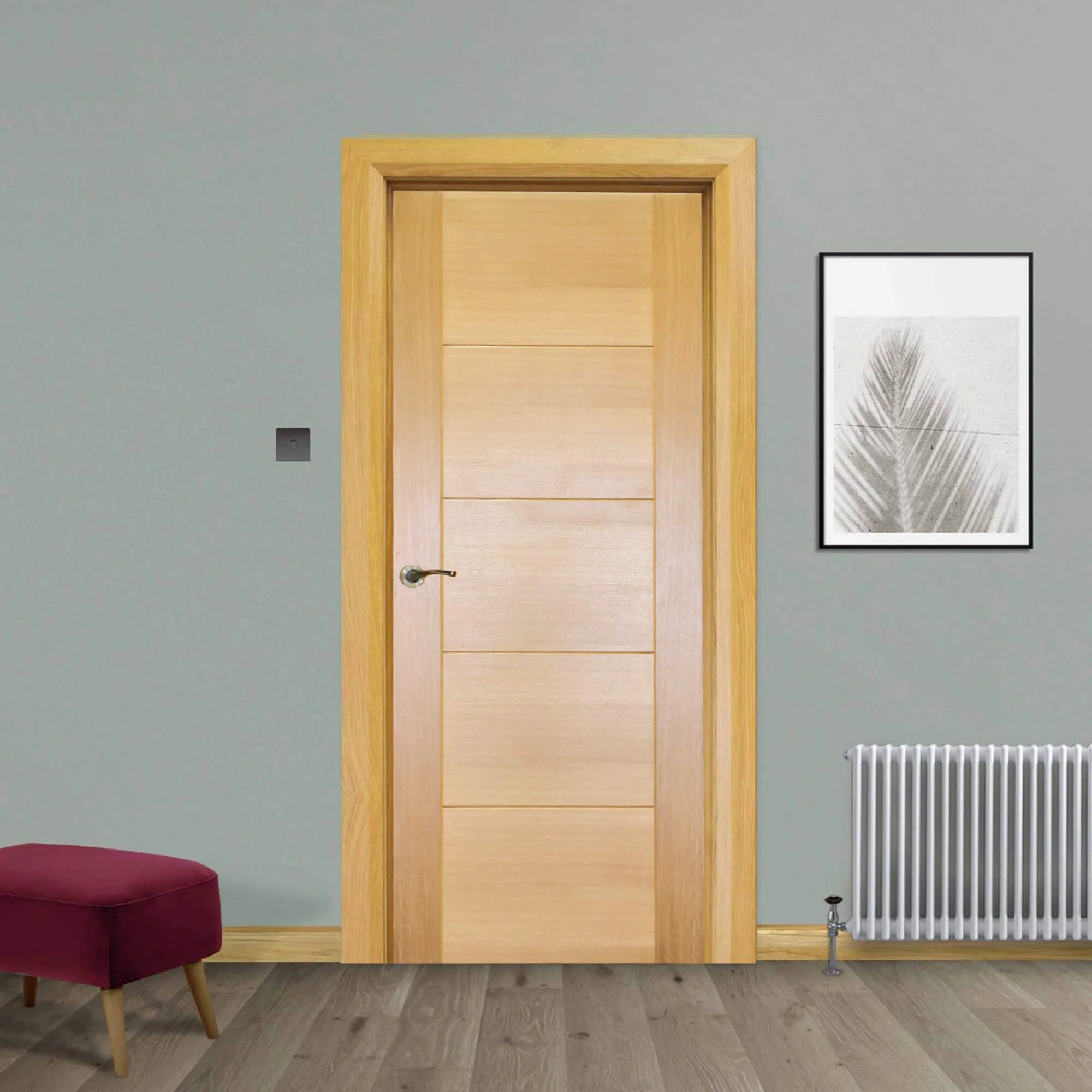Iseo White Oak FD30 Fire Door (44mm) - Image 4