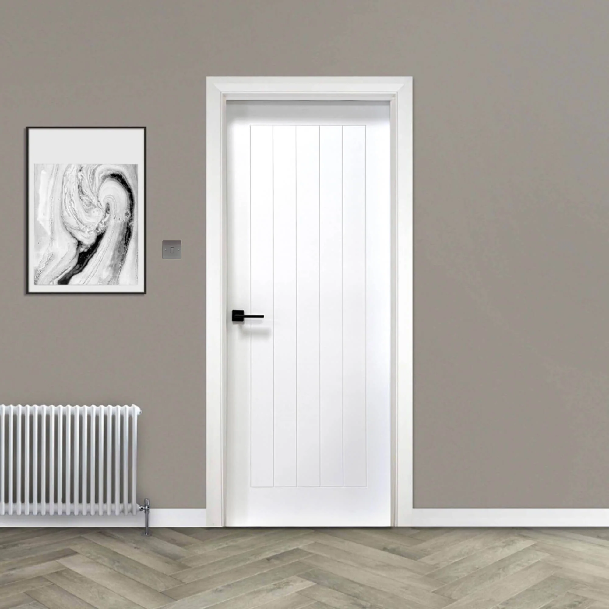 Mexicano White Primed FD30 Fire Door (44mm) - Image 4