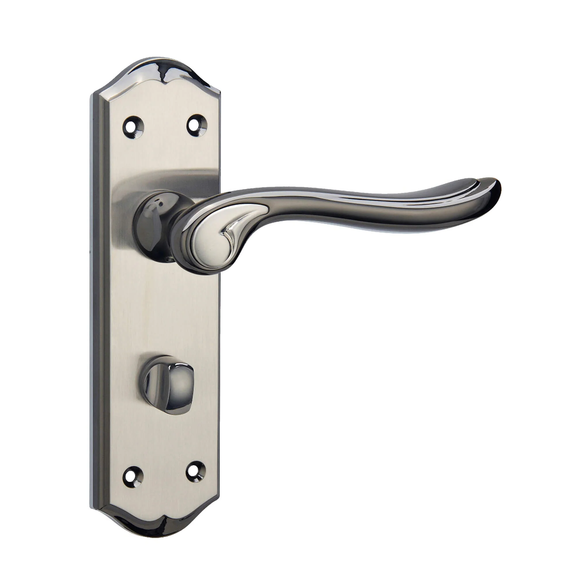 Monet Black Nickel & Nickel Brushed Blackplate Handle - Image 3