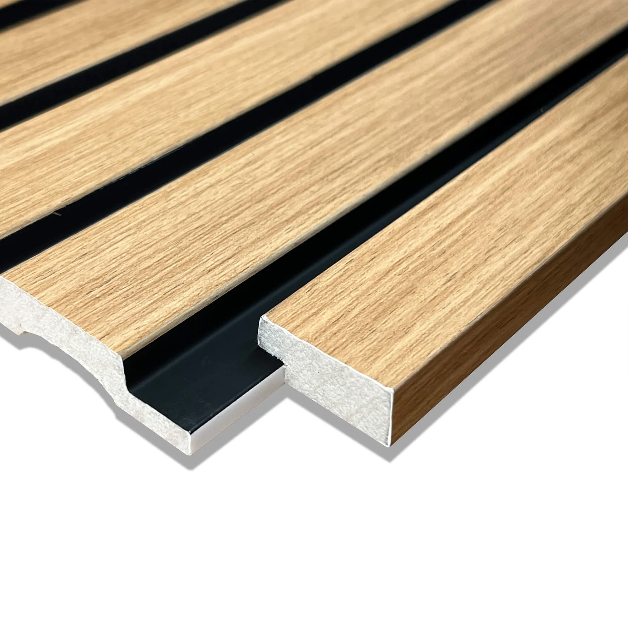 Oak Aqua Slatwall Left Trim - Image 3