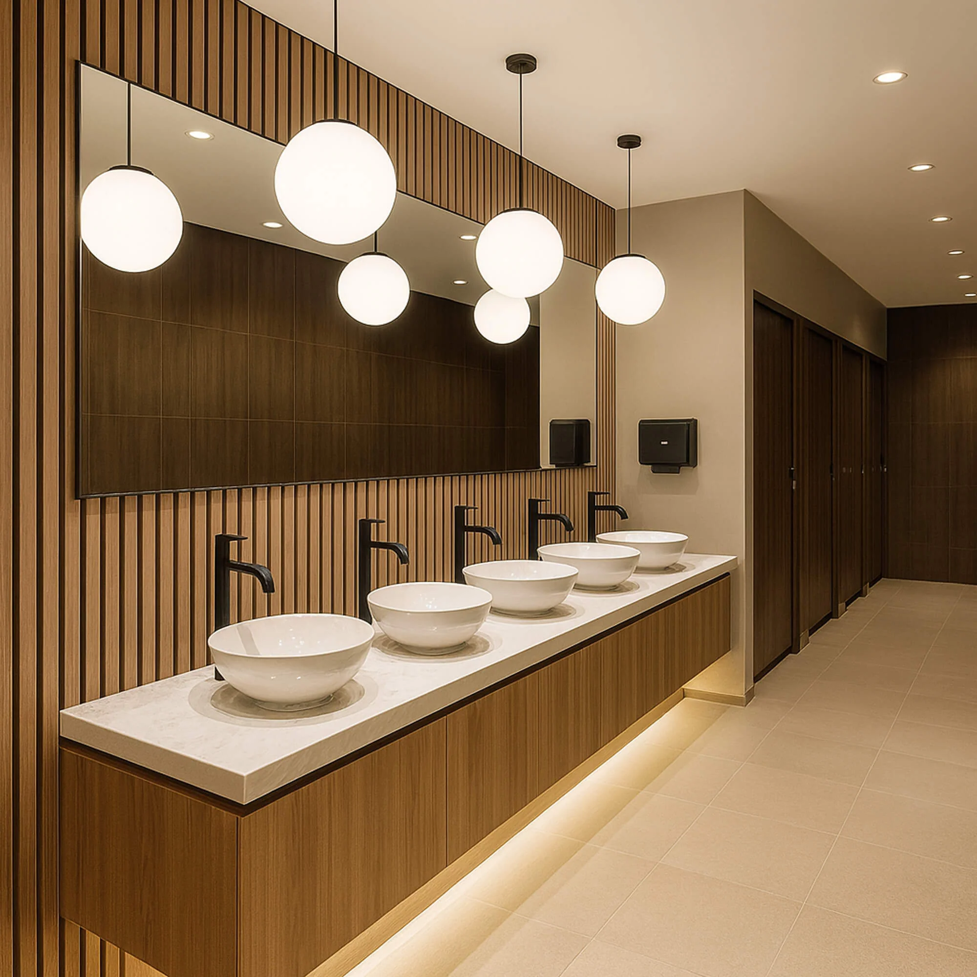Oak Aqua Slatwall Right Trim - Image 4