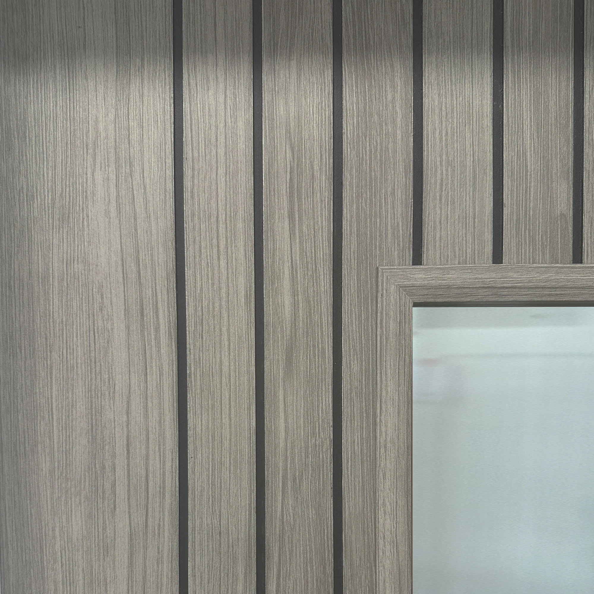 Ottawa Lava Grey 1 Lite Pre-Glazed Laminate Door (35mm) - Image 3