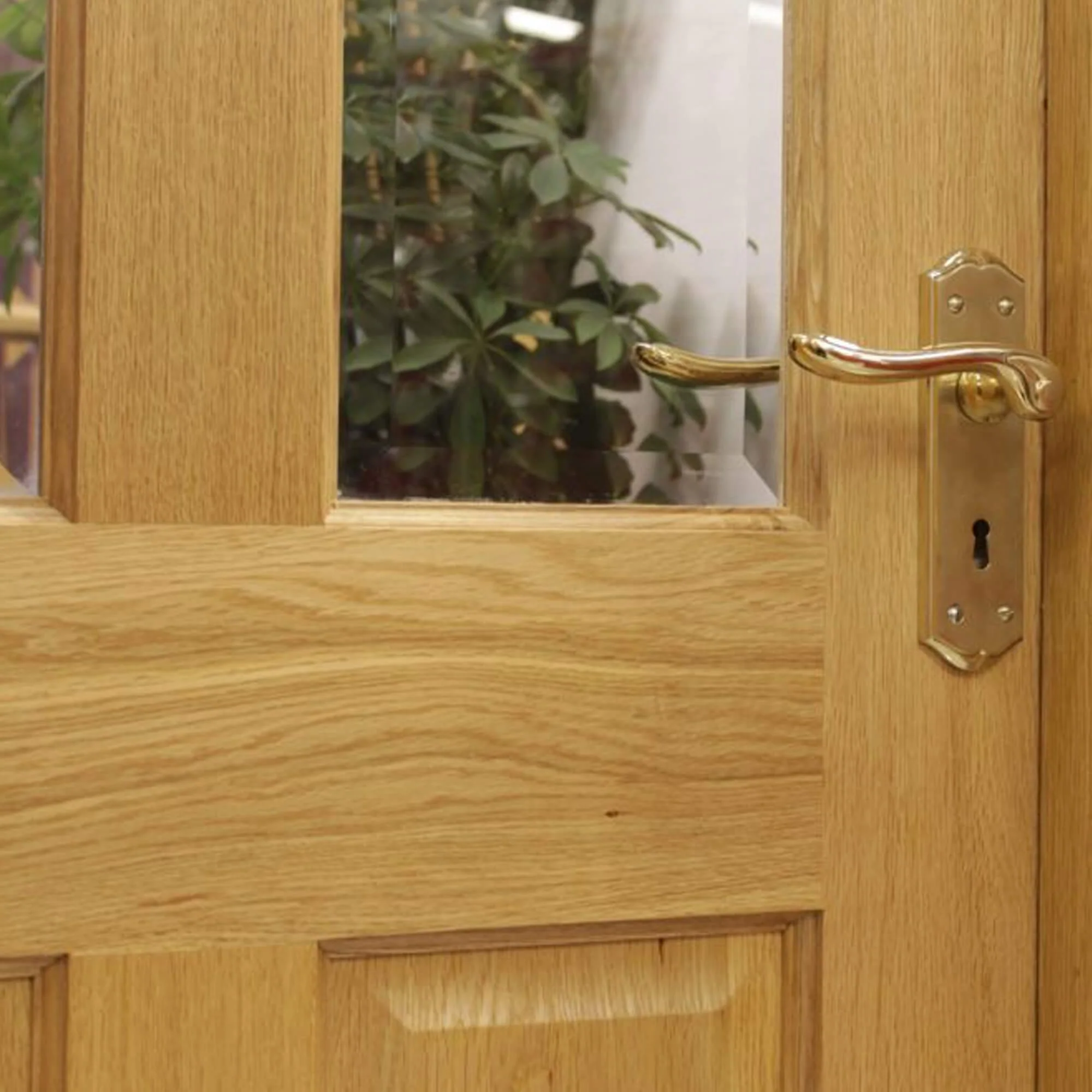 Oxford White Oak Bevelled Pre-Glazed Door (40mm) - Image 4