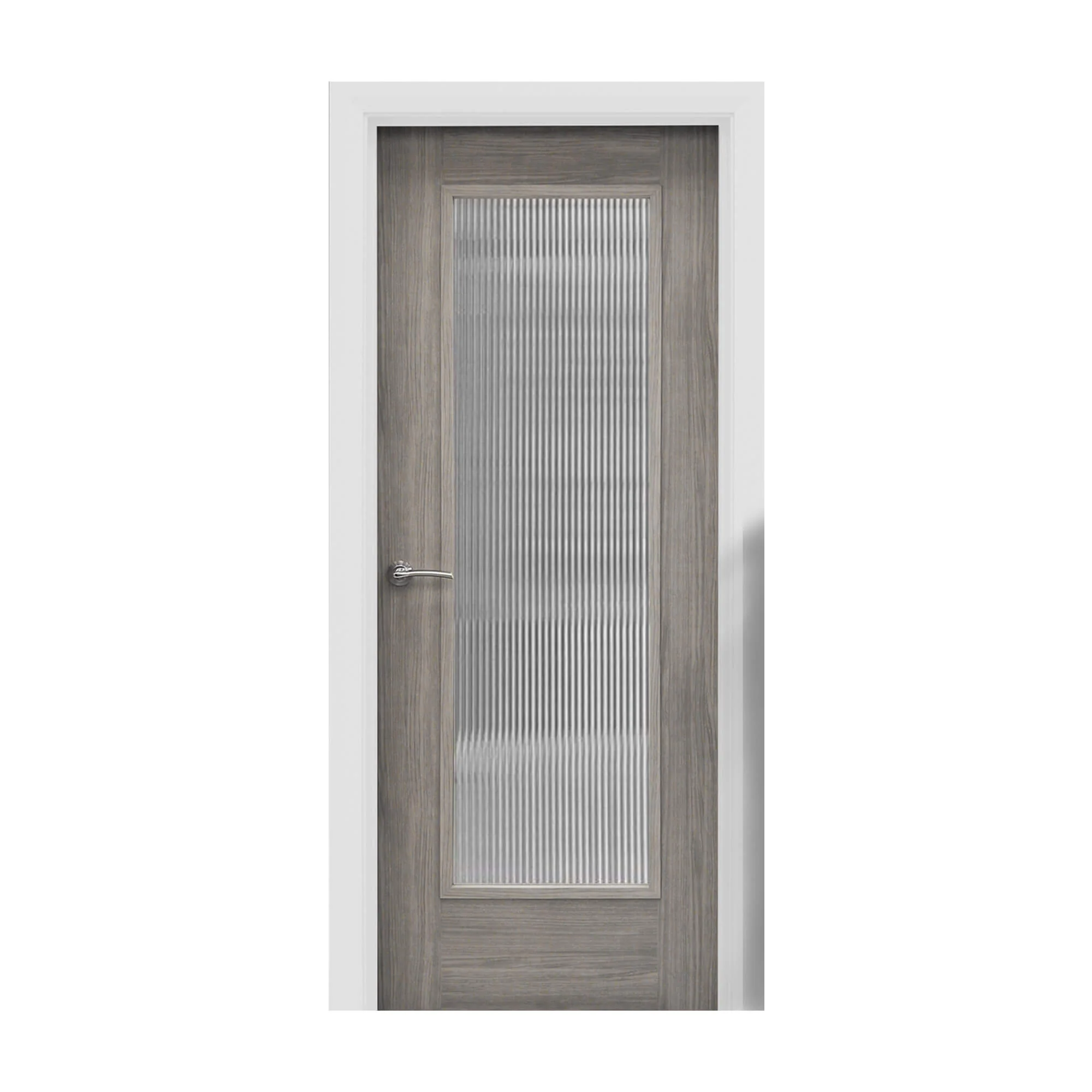 Shaker Lava Grey 1 Lite Unglazed Laminate Door (40mm) - Image 14