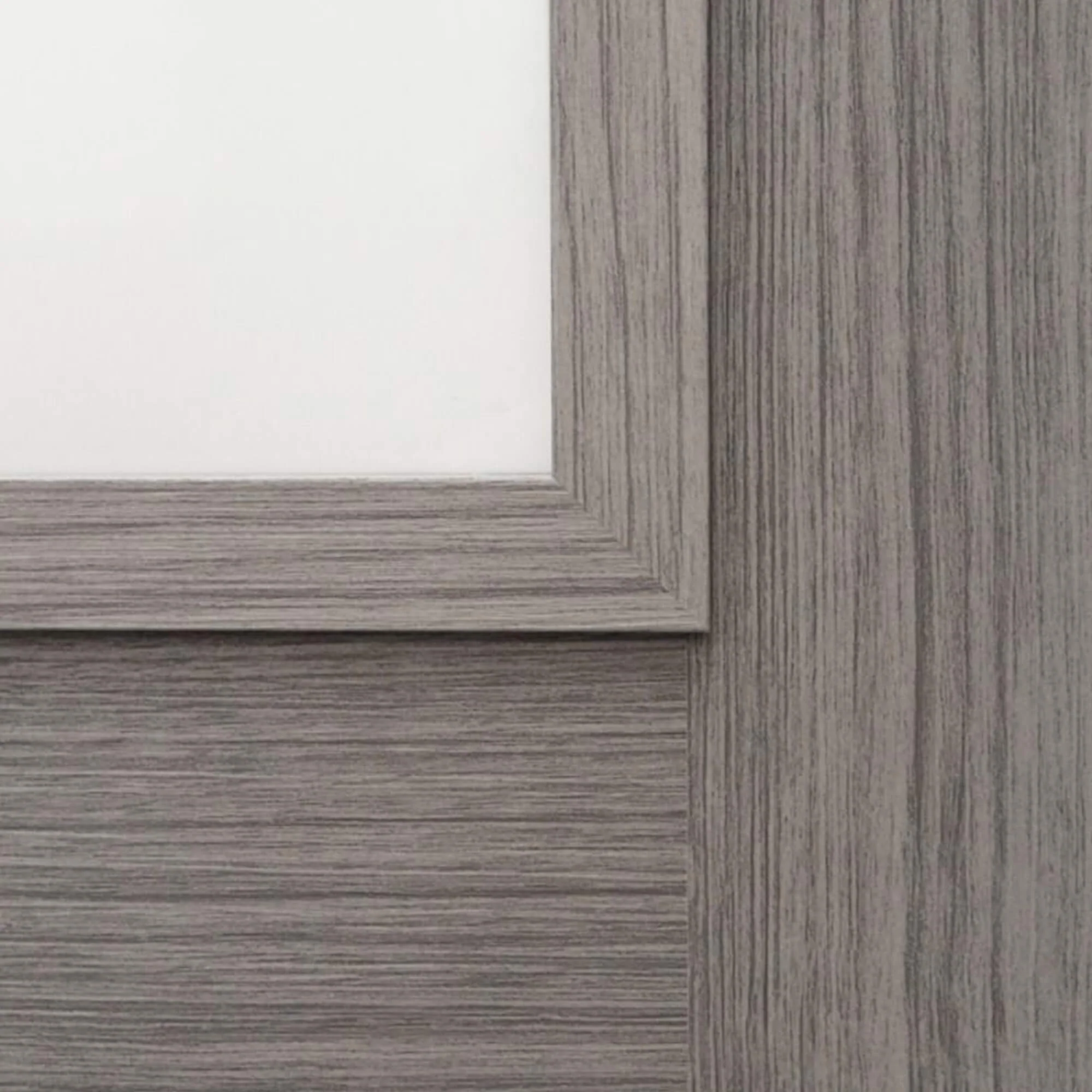 Shaker Lava Grey 1 Lite Unglazed Laminate Door (40mm) - Image 5