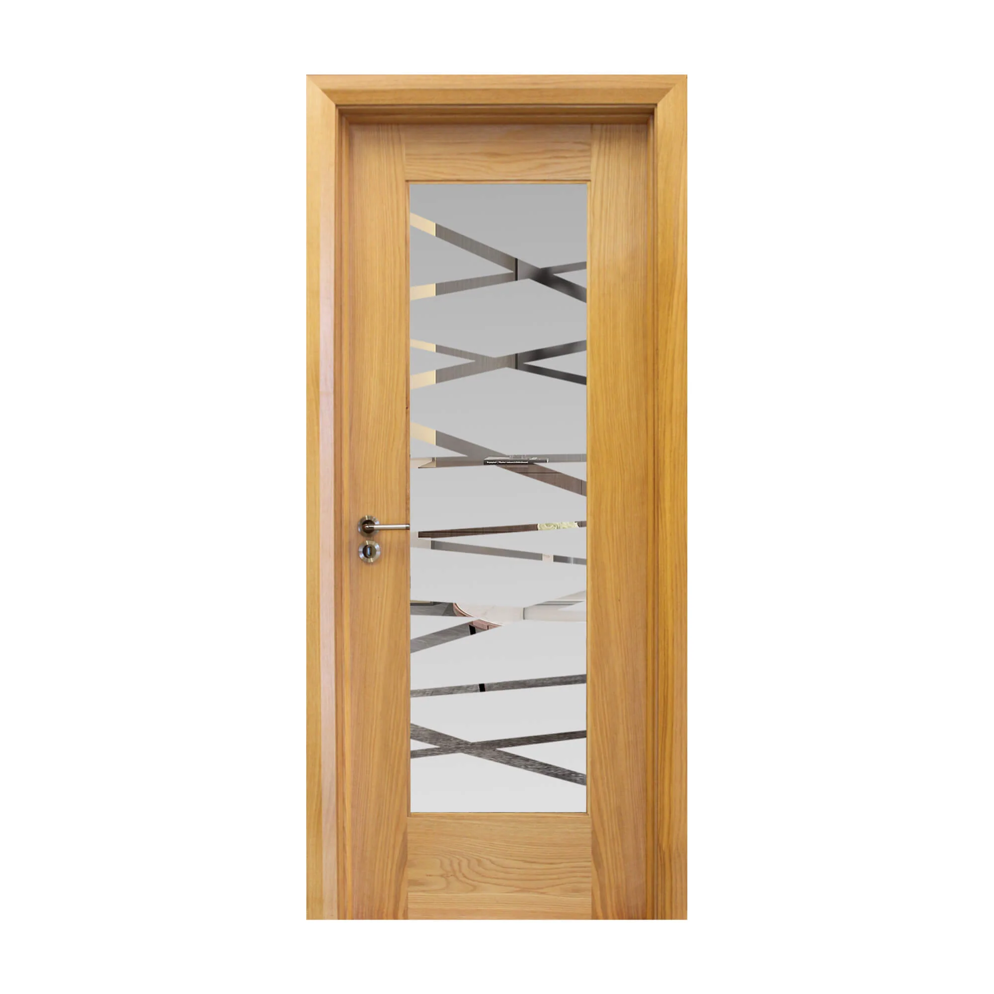 Shaker White Oak 1 Lite Unglazed Door (40mm) - Image 11
