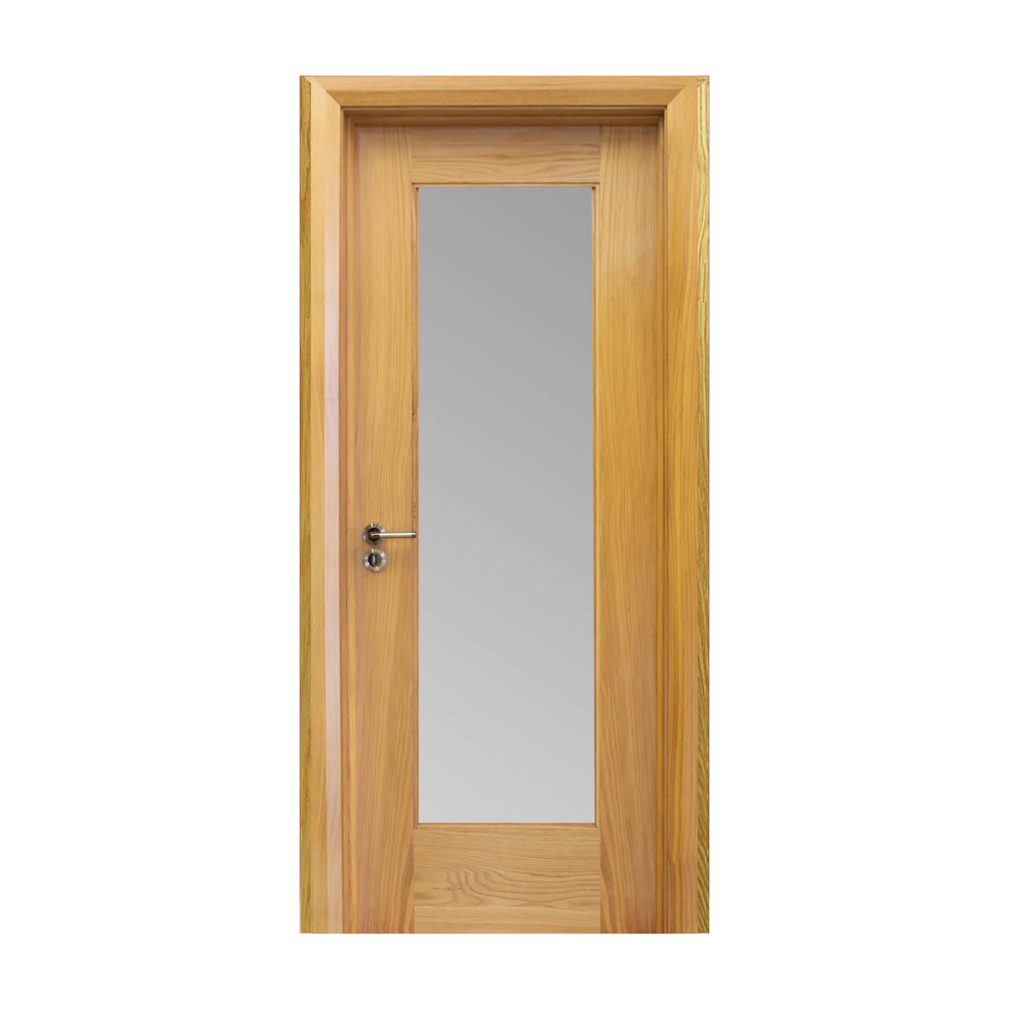 Shaker White Oak 1 Lite Unglazed Door (40mm) - Image 5
