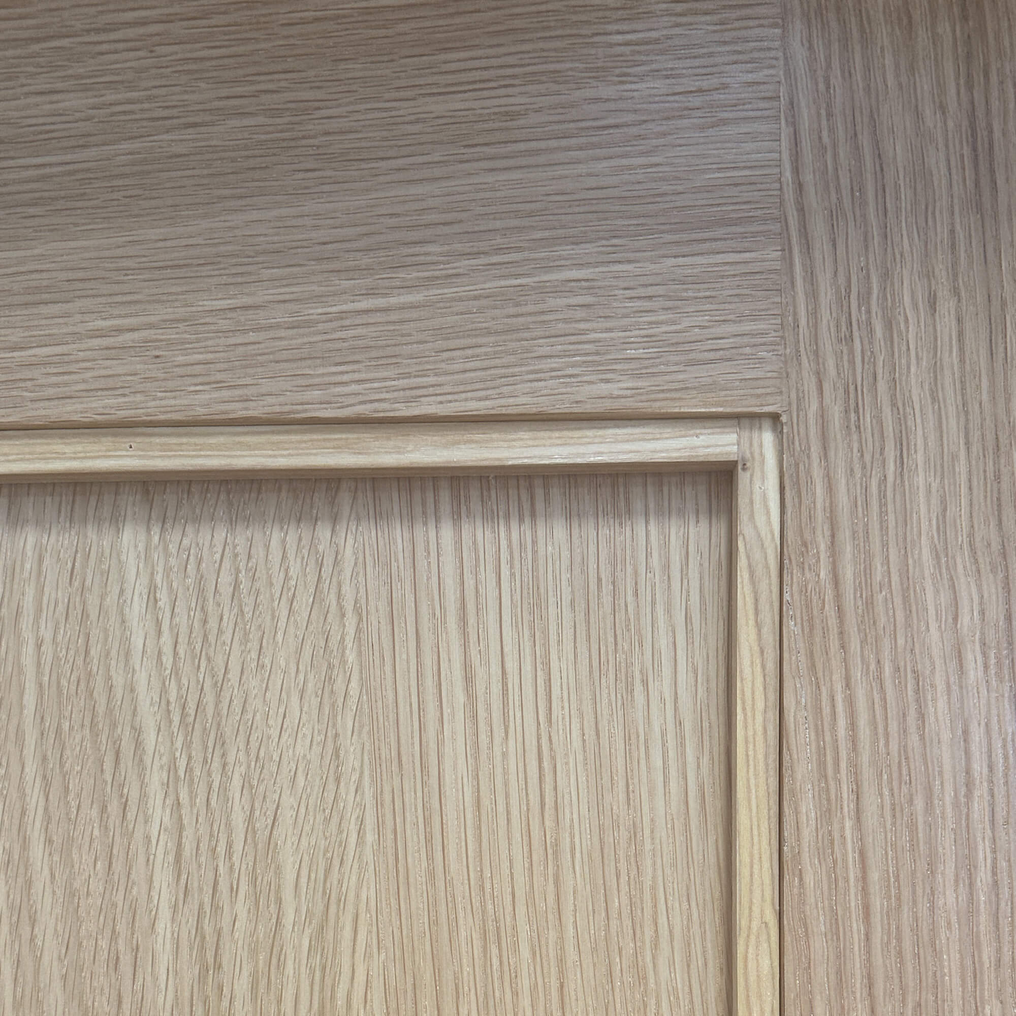 Shaker White Oak 1 Panel Door (40mm) - Image 3