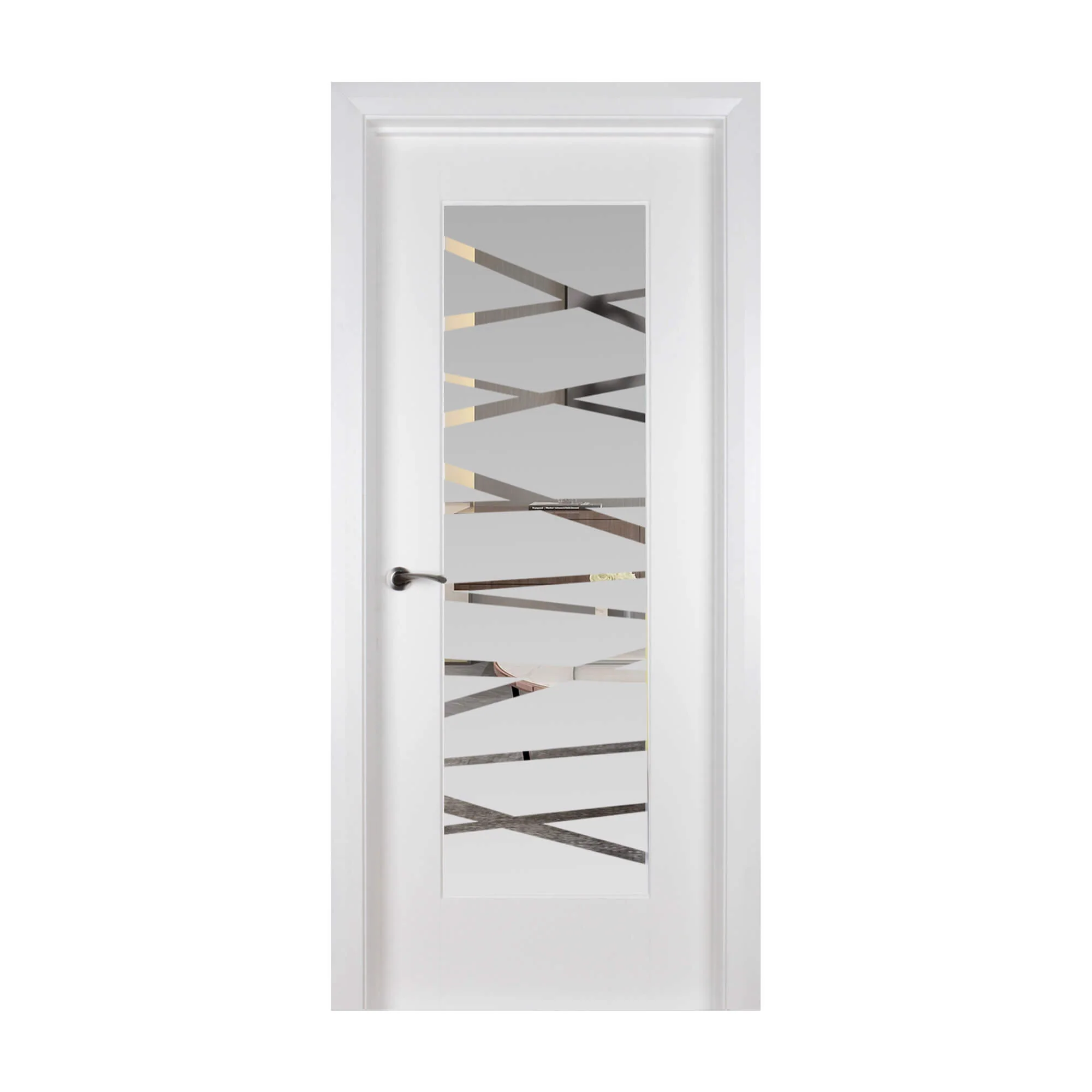 Shaker White Primed 1 Lite Unglazed Door (40mm) - Image 12
