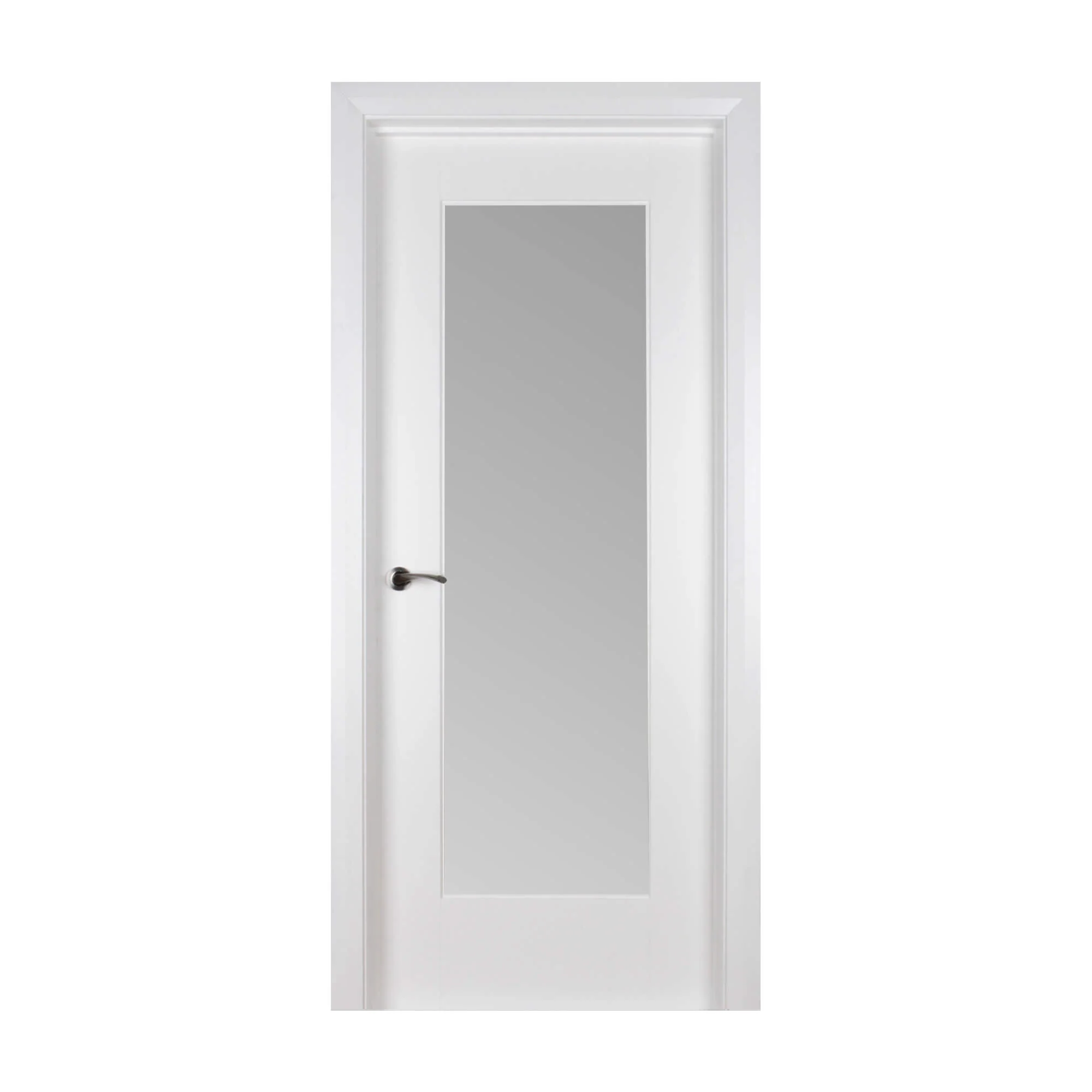 Shaker White Primed 1 Lite Unglazed Door (40mm) - Image 6