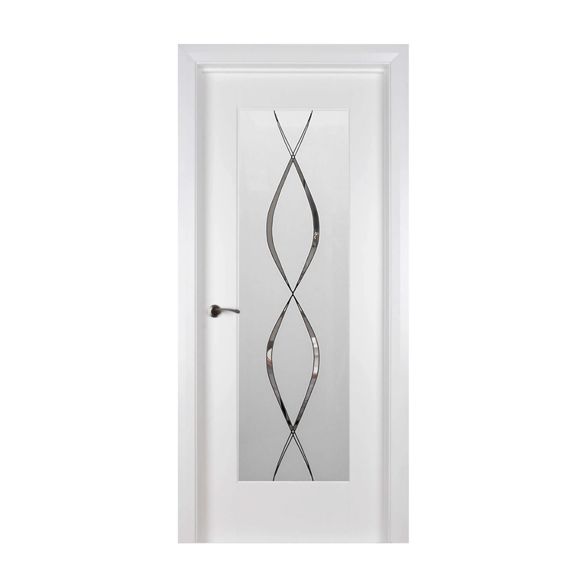Shaker White Primed 1 Lite Unglazed Door (40mm) - Image 7