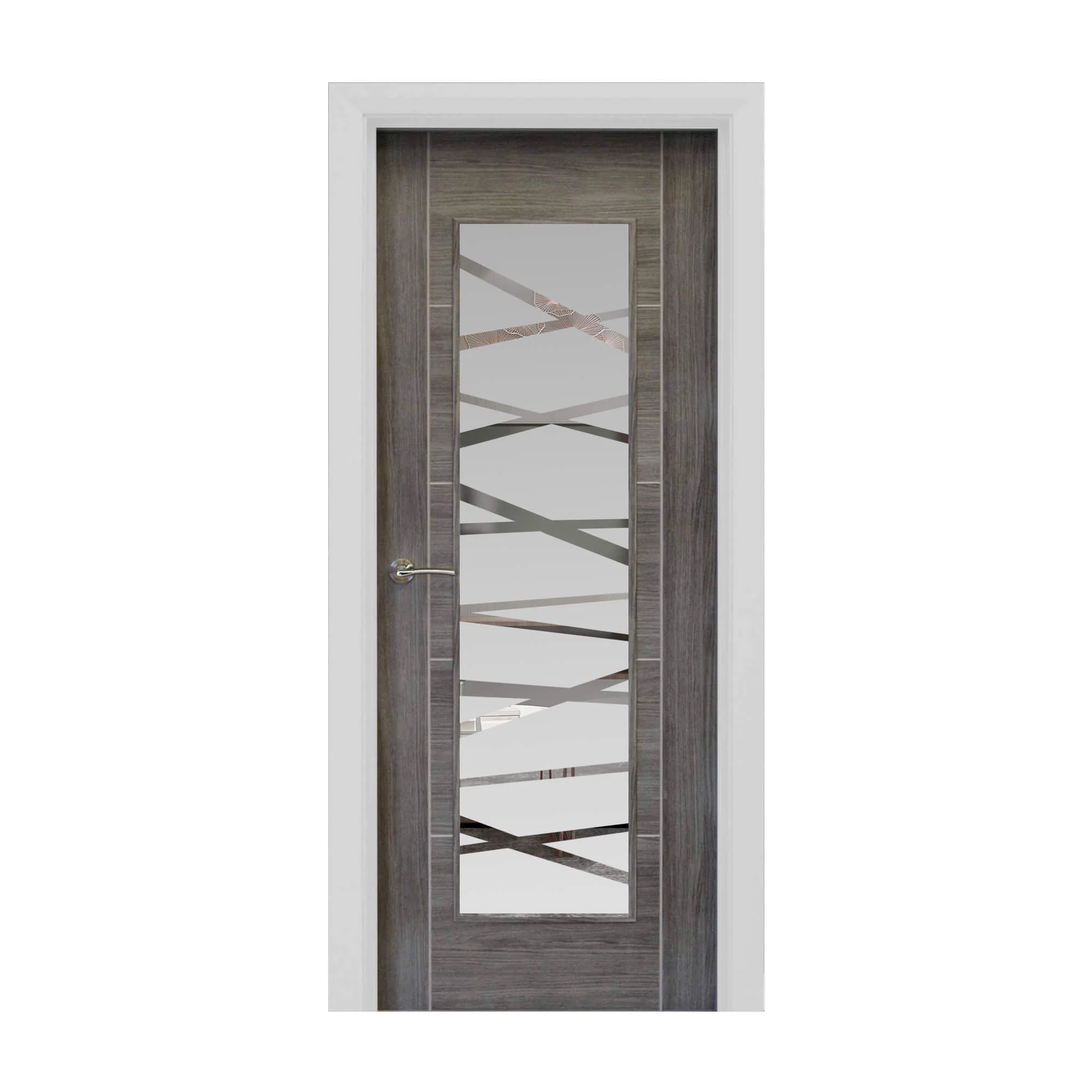 Tigris Granite Grey 1 Lite Unglazed Laminate Door (40mm) - Image 11