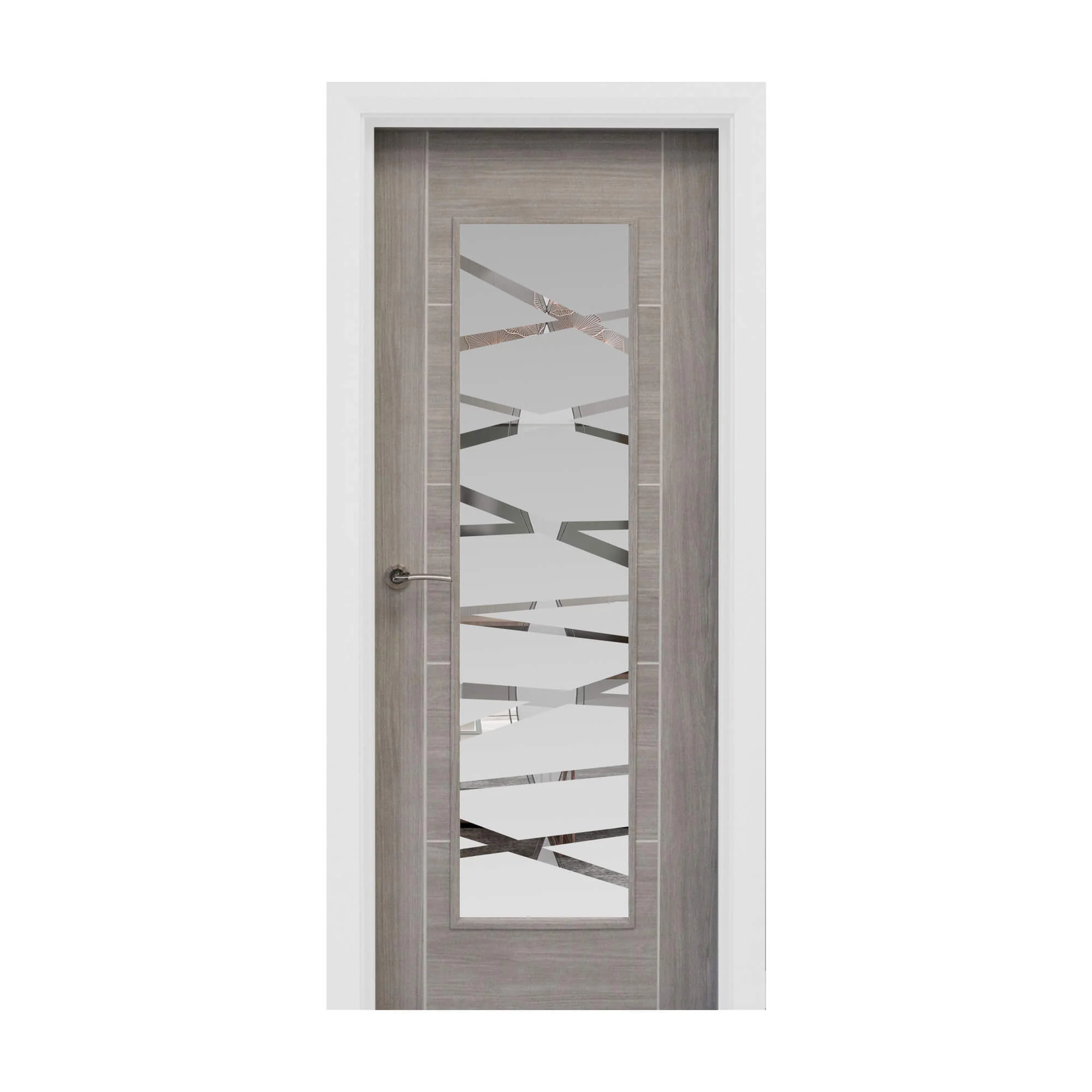 Tigris Lava Grey 1 Lite Unglazed Laminate Door (40mm) - Image 12