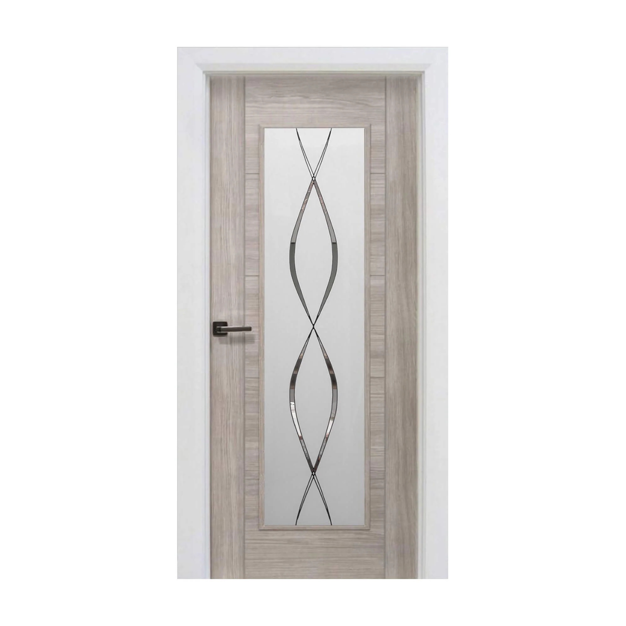 Tigris Stone Grey 1 Lite Unglazed Laminate Door (40mm) - Image 7