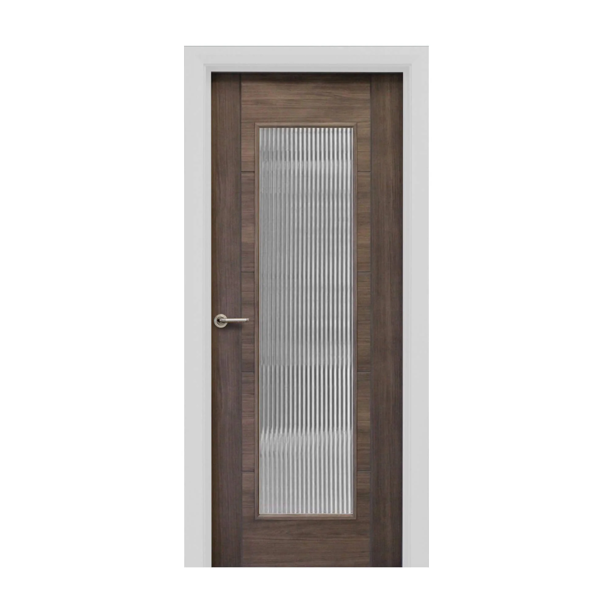 Tigris Walnut 1 Lite Unglazed Laminate Door (40mm) - Image 10