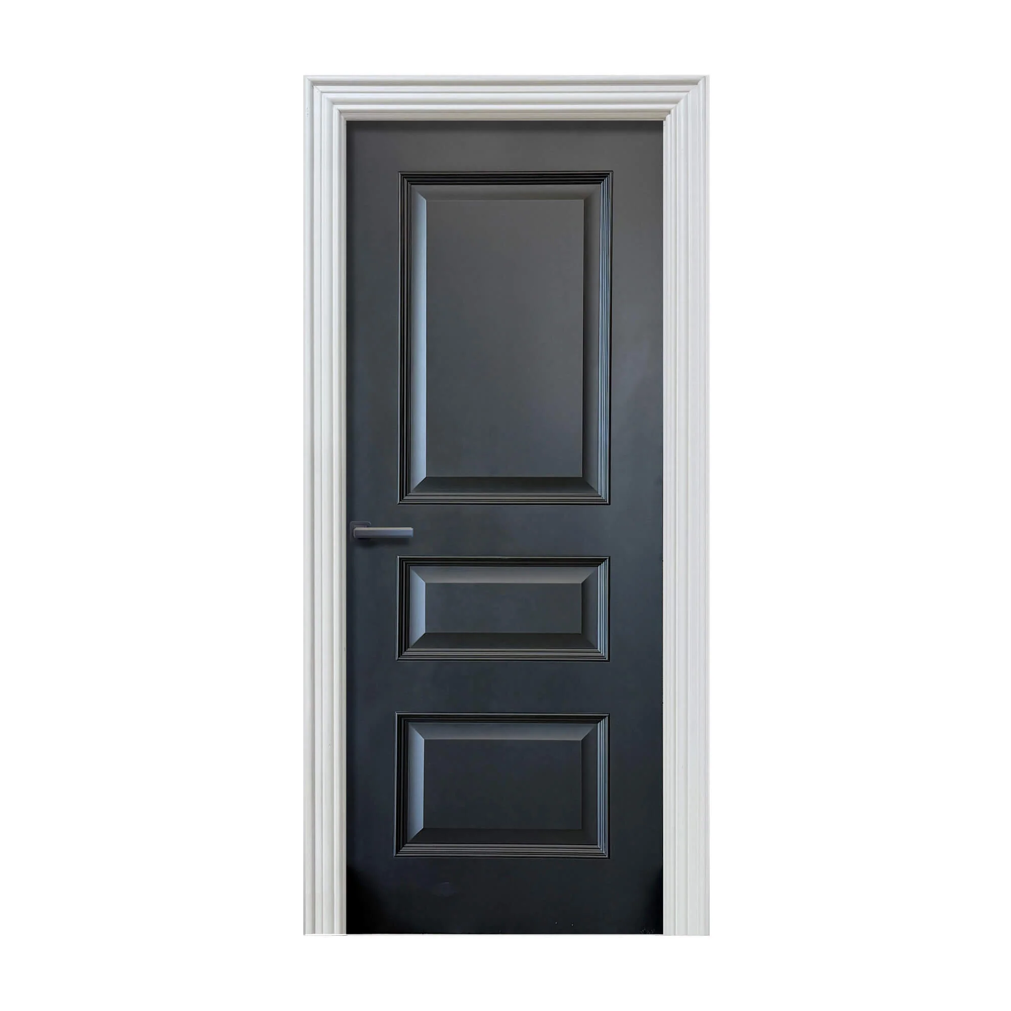 Toledo Black Primer Plus 3 Panel Door (35mm) - Image 2