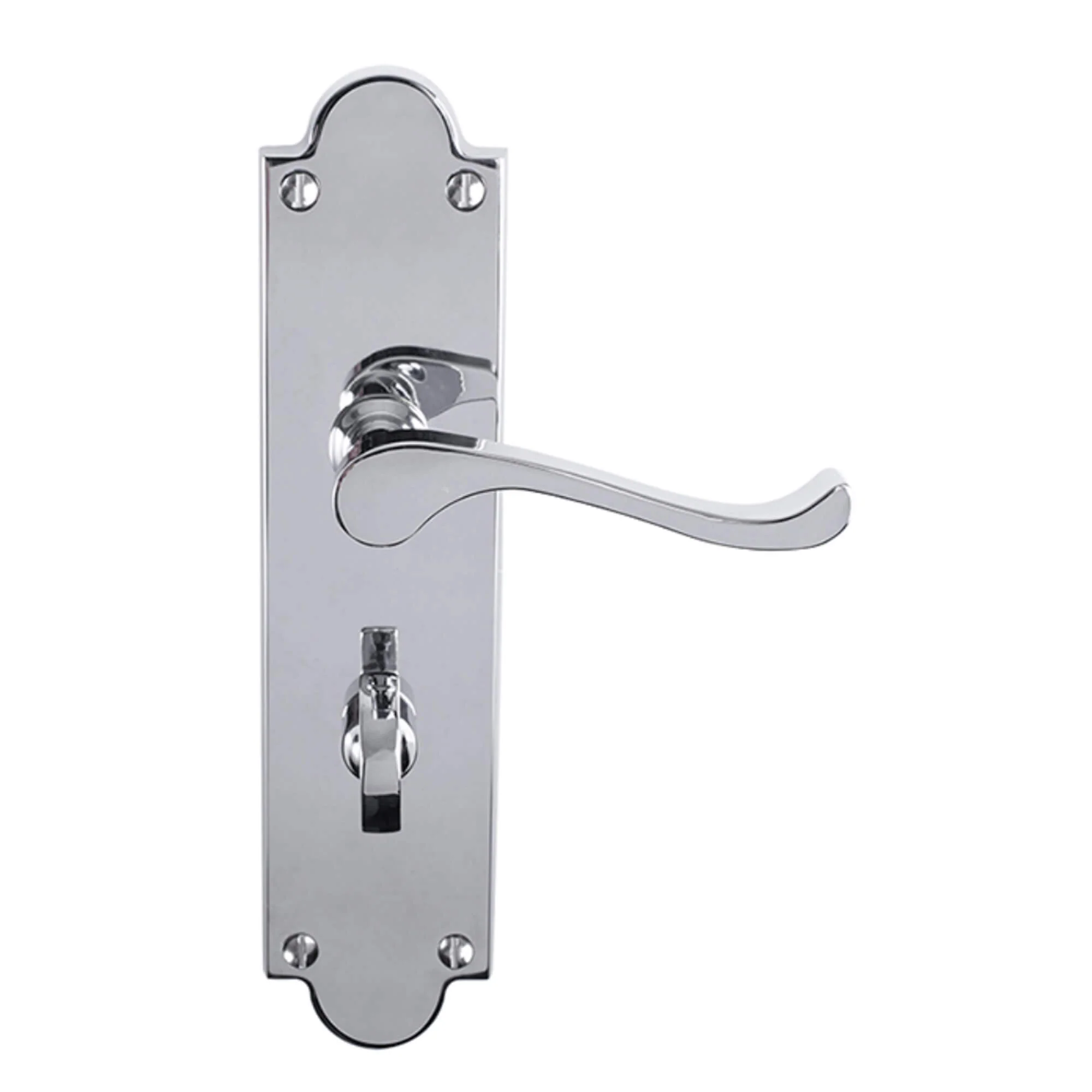 Victorian 8" Polished Chrome Backplate Handle - Image 3